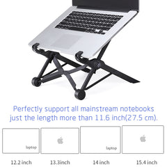 NEXSTAND Portable Adjustable Foldable Desk Holder Stand for Laptop / Notebook, Suitable for: More than 11.6 inch, Foldable Desk