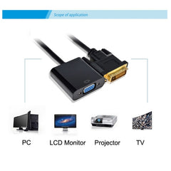 DVI-D 24+1 Pin Man to VGA 15 Pin HDTV Adapter Converter, DVI-D 24+1 Pin