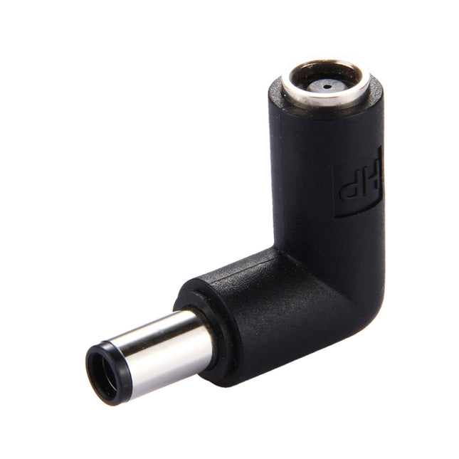 Adaptador de corriente con conector macho DC 4506 a hembra DC 7406 para computadora portátil HP, codo en ángulo recto de 90 grados, conector macho DC 7406 a hembra