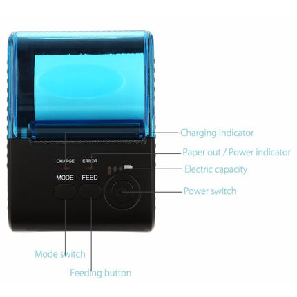 POS-5805 58mm Bluetooth 4.0 POS Receipt Thermal Printer, Bluetooth POS Printer