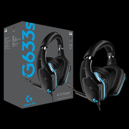 Logitech G633S Dolby 7.1 Surround Sound Stereo Colorful Lighting Noise Reduction Competition Gaming Wired Headset