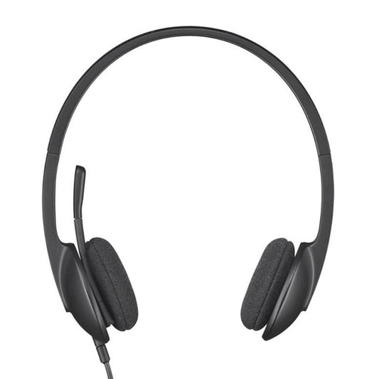 Logitech H340 Computer Office Education Training USB Interface Microphone Wired Headset, H340