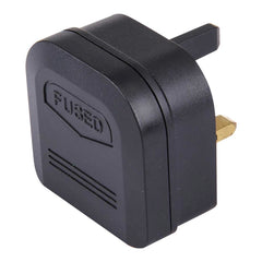 BS-5732 Portable EU Plug to UK Plug Adapter Power Socket Travel Converter with Fuse, BS-5732