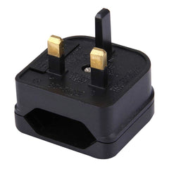 BS-5732 Portable EU Plug to UK Plug Adapter Power Socket Travel Converter with Fuse, BS-5732