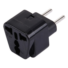 WD-9C Portable US UK Plug to EU Plug Adapter Power Socket Travel Converter, EU Plug