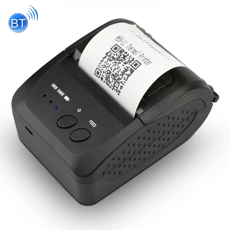 Portable 58mm Thermal Bluetooth Receipt Printer, Support Charging Treasure Charging