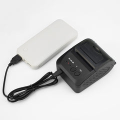 Portable 58mm Thermal Bluetooth Receipt Printer, Support Charging Treasure Charging