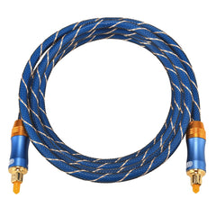 EMK LSYJ-A 1.5m OD6.0mm Gold Plated Metal Head Toslink Male to Male Digital Optical Audio Cable, Length: 1.5m