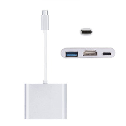 USB-C / Type-C 3.1 Male to USB-C / Type-C 3.1 Female & HDMI Female & USB 3.0 Female Adapter, Type-C+USB+HDMI (J), Type-C+USB+HDMI (G), Type-C+USB+HDMI (B), Type-C+USB+HDMI (S)