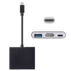 Type-C+USB+HDMI (B) / Black