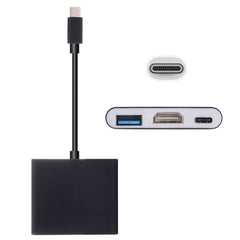 USB-C / Type-C 3.1 Male to USB-C / Type-C 3.1 Female & HDMI Female & USB 3.0 Female Adapter, Type-C+USB+HDMI (J), Type-C+USB+HDMI (G), Type-C+USB+HDMI (B), Type-C+USB+HDMI (S)