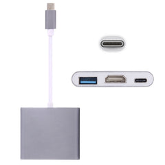 USB-C / Type-C 3.1 Male to USB-C / Type-C 3.1 Female & HDMI Female & USB 3.0 Female Adapter, Type-C+USB+HDMI (J), Type-C+USB+HDMI (G), Type-C+USB+HDMI (B), Type-C+USB+HDMI (S)