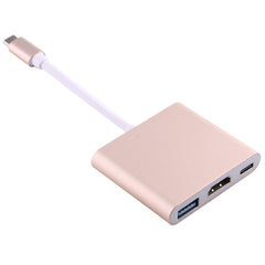 USB-C / Type-C 3.1 Male to USB-C / Type-C 3.1 Female & HDMI Female & USB 3.0 Female Adapter, Type-C+USB+HDMI (J), Type-C+USB+HDMI (G), Type-C+USB+HDMI (B), Type-C+USB+HDMI (S)