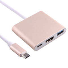 USB-C / Type-C 3.1 Male to USB-C / Type-C 3.1 Female & HDMI Female & USB 3.0 Female Adapter, Type-C+USB+HDMI (J), Type-C+USB+HDMI (G), Type-C+USB+HDMI (B), Type-C+USB+HDMI (S)