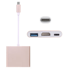 USB-C / Type-C 3.1 Male to USB-C / Type-C 3.1 Female & HDMI Female & USB 3.0 Female Adapter, Type-C+USB+HDMI (J), Type-C+USB+HDMI (G), Type-C+USB+HDMI (B), Type-C+USB+HDMI (S)