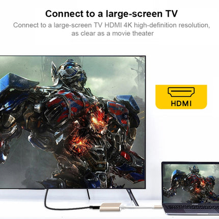 V125 UCB-C / Type-C Male to PD +  HDMI + USB 3.0 Female 3 in 1 Converter, 3 in 1