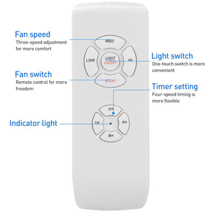 Universal Ceiling Fan Lamp Remote Control Kit 85-265V Timing Wireless Control Switch Adjusted Wind Speed Transmitter Receiver