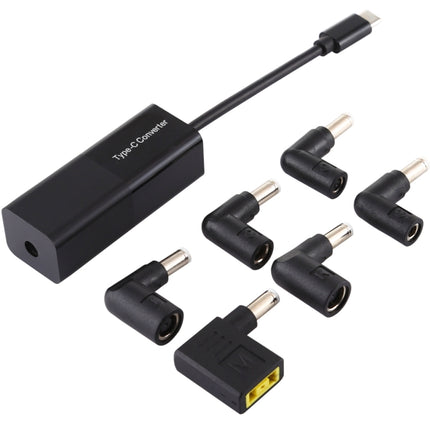 Laptop Power Adapter 65W USB-C / Type-C Converter to 6 in 1 Power Adapter