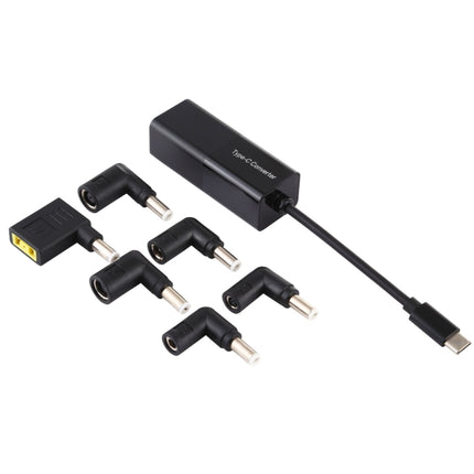 Laptop Power Adapter 65W USB-C / Type-C Converter to 6 in 1 Power Adapter