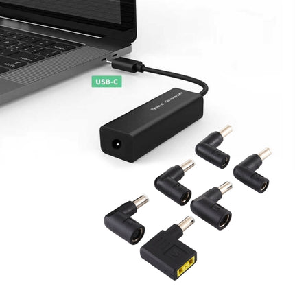 Laptop Power Adapter 65W USB-C / Type-C Converter to 6 in 1 Power Adapter