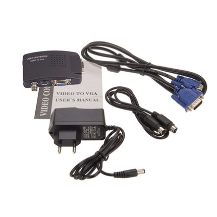 HOWEI HW-2404 BNC / S-Video to VGA Video Converter
