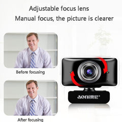 aoni C11 720P 150-degree Wide-angle Manual Focus HD Computer Camera with Microphone, C11