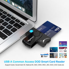 ROCKETEK CR310 USB 3.0 + TF Card + SD Card + SIM Card + Smart Card Multi-function Card Reader, USB 3.0