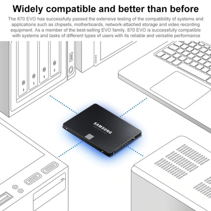 Original Samsung 870 EVO 1TB 2.5 inch SATAIII Solid State Drive