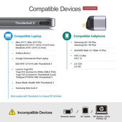 Type-C Male To VGA DB15P Female Adapter