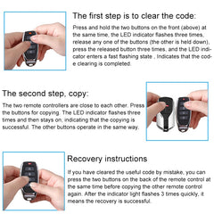 315MHz 3+1 Split Wireless 4-button Remote Control Car Copy Type Remote Control Transmitter for Hyundai / KIA, 315MHz