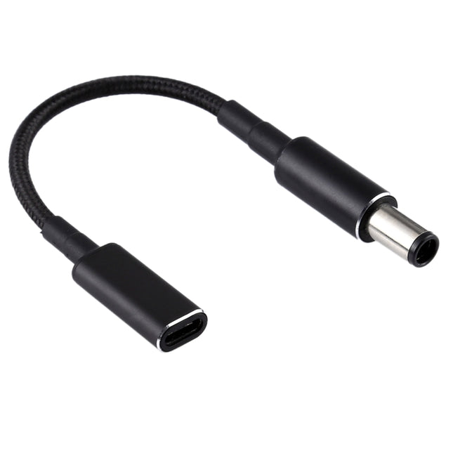 PD 100W 18.5-20V 7.4 x 0.6mm to USB-C / Type-C Adapter Nylon Braid Cable for HP, 7.4 x 0.6mm