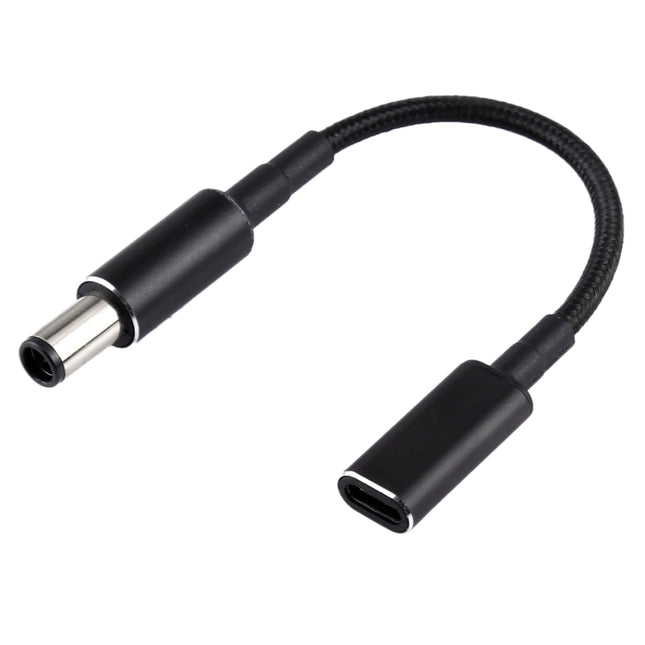 PD 100W 18.5-20V 7.4 x 0.6mm to USB-C / Type-C Adapter Nylon Braid Cable for HP, 7.4 x 0.6mm