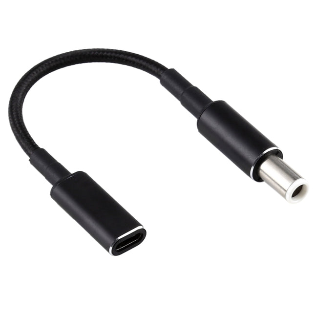 Cable adaptador de nailon trenzado PD 100 W, 18,5-20 V, 7,4 x 0,6 mm a USB-C/Tipo-C para Dell, 7,4 x 0,6 mm