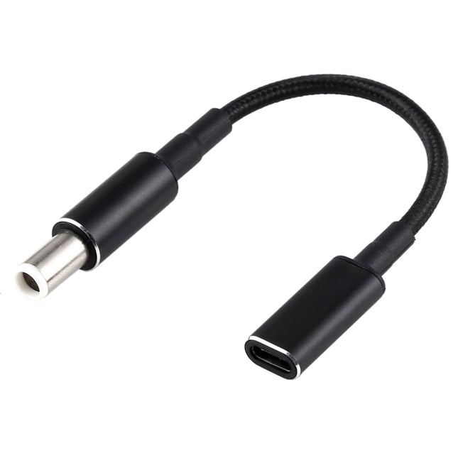 Cable adaptador de nailon trenzado PD 100 W, 18,5-20 V, 7,4 x 0,6 mm a USB-C/Tipo-C para Dell, 7,4 x 0,6 mm