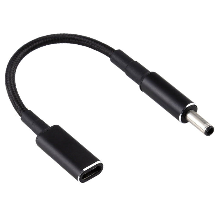 PD 100W 18.5-20V 4.5 x 0.6mm to USB-C / Type-C Adapter Nylon Braid Cable for Dell, 4.5 x 0.6mm