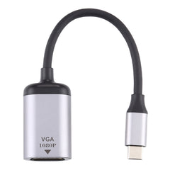 1080P VGA Female to Type-C / USB-C Male Connecting Adapter Cable, VGA Female to Type-C Male