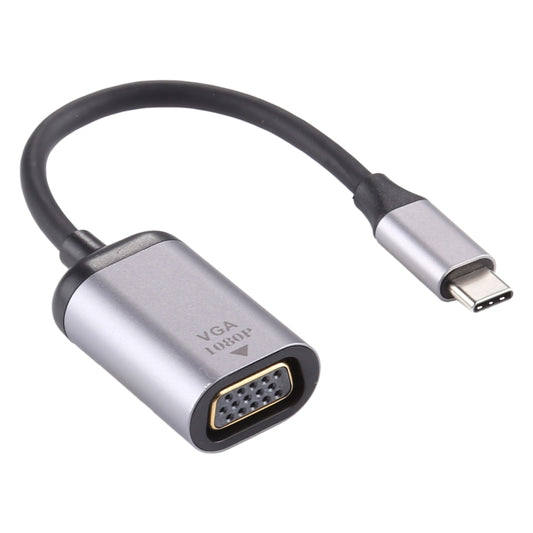 1080P VGA Female to Type-C / USB-C Male Connecting Adapter Cable, VGA Female to Type-C Male