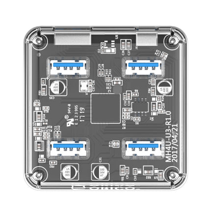 ORICO MH4U-100 USB 3.0 Transparent Desktop HUB with 100cm Micro USB Cable, MH4U-100