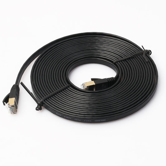 5m CAT7 10 Gigabit Ethernet Ultra Flat Patch Cable for Modem Router LAN Network - Built with Shielded RJ45 Connectors, Length: 5m