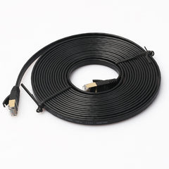 5m CAT7 10 Gigabit Ethernet Ultra Flat Patch Cable for Modem Router LAN Network - Built with Shielded RJ45 Connectors, Length: 5m