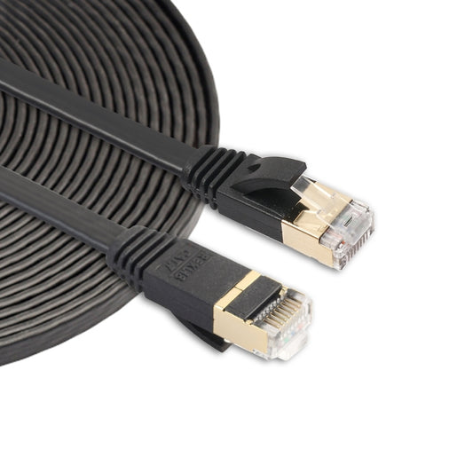 5m CAT7 10 Gigabit Ethernet Ultra Flat Patch Cable for Modem Router LAN Network - Built with Shielded RJ45 Connectors, Length: 5m