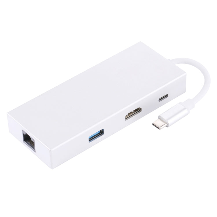 Para Macbook / Nueva Macbook Pro / Huawei Matebook, HDMI y RJ45 y 2 x USB 3.0 y SD y Micro SD