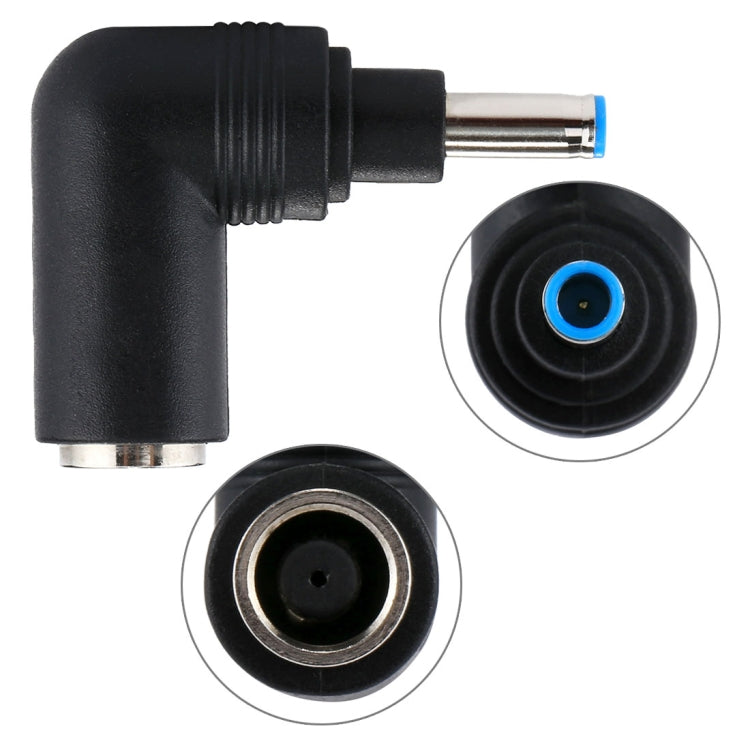 DC 4506 Male  to DC 7406 Female Connector Power Adapter for HP Laptop Notebook, 90 Degree Right Angle Elbow, DC4506 to DC7406