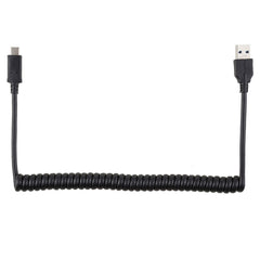 1.5m High Speed USB 3.0 Male to USB-C / Type-C Male Retractable Spring Extension Cable, USB 3.0 Male to Type-C Male