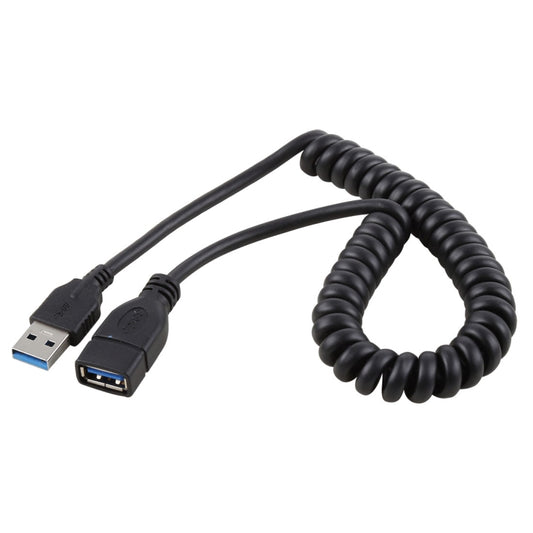 1.5m High Speed USB 3.0 Male to Female Retractable Spring Extension Cable, USB 3.0 Male to Female