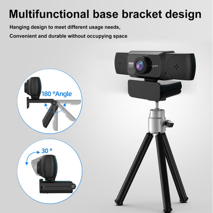 HXSJ S5 1080P Adjustable HD Video Webcam PC Camera with Microphone