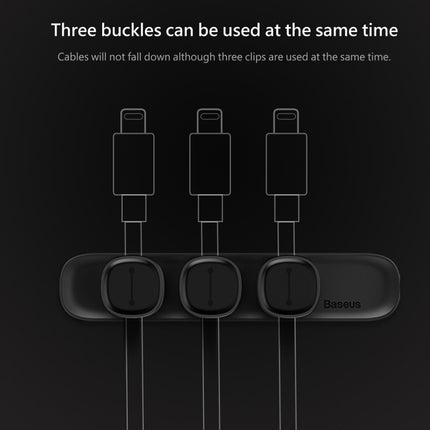 Baseus USB Cable Clip Desk Tidy Organiser Wire Lead Holder with Adhesive Backed