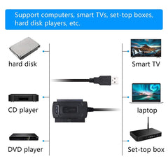 USB 2.0 to IDE / SATA Hard Disk Adapter Cable, Cable Length: 50cm