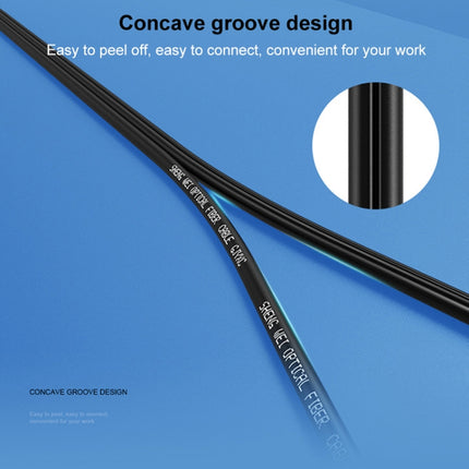 Triple Steel Wire Long Range Outdoor Fiber Optic Drop Cable Patch Jumper with SC Connector, Cable Length: 300m, 300m