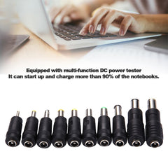 5.5x2.1mm Female to Multiple Male Interfaces 10 in 1 Power Adapters Set for IBM / HP / Sony / Toshiba / Lenovo / ASUS / Samsung / DELL Laptop Notebook, 10 in 1